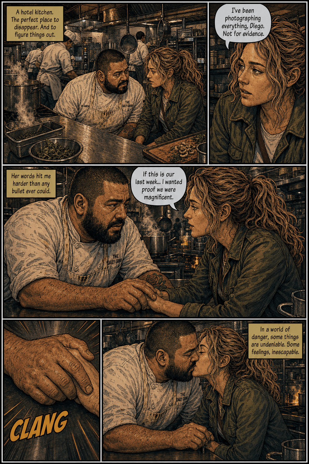The First Dance, page 4 of 8, Comic Book style