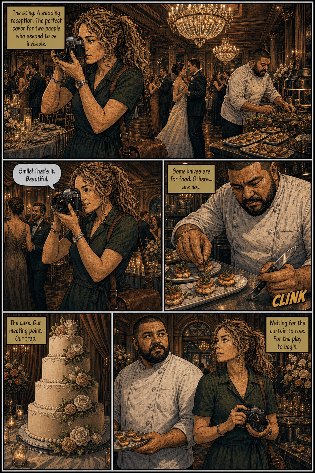 The First Dance, page 5 of 8, Comic Book style