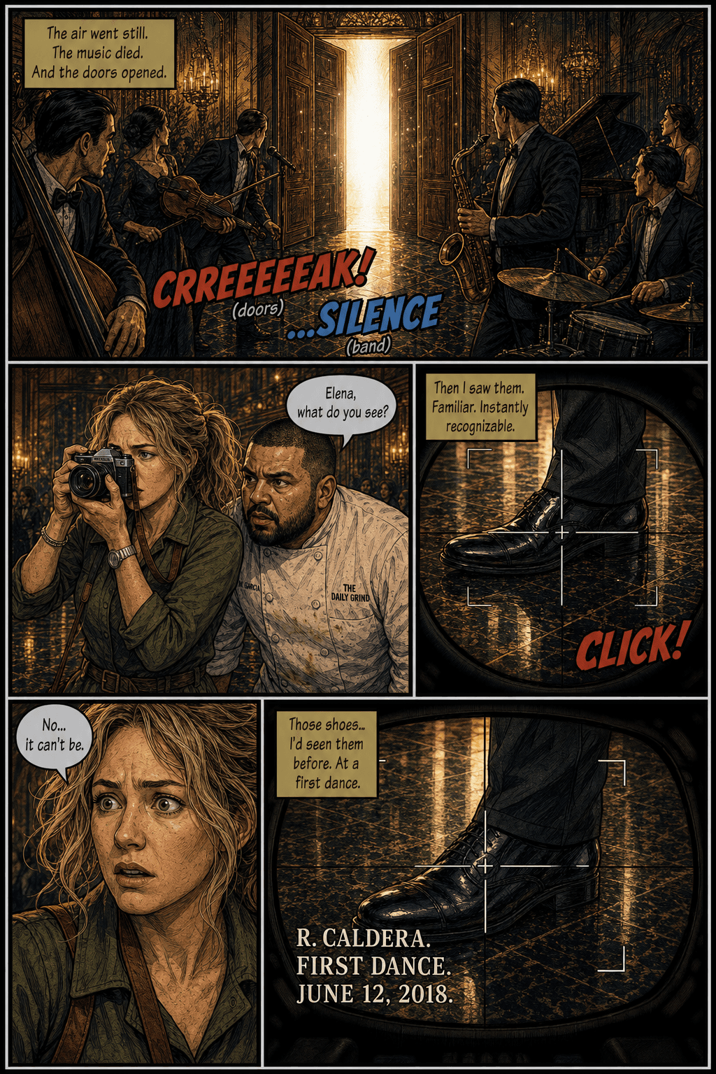The First Dance, page 8 of 8, Comic Book style