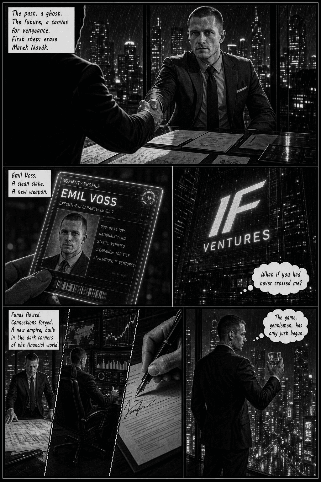 Prisoner 4708, page 6 of 9, Noir style