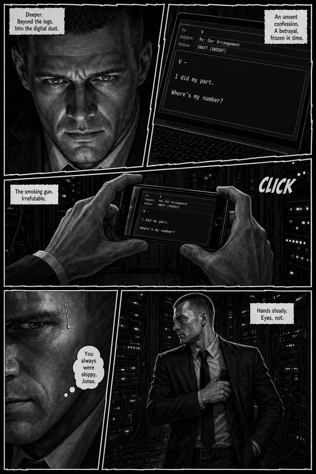 Term Sheet, page 3 of 8, Noir style