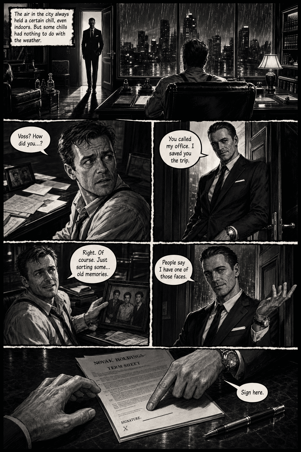 Collateral, page 1 of 8, Noir style