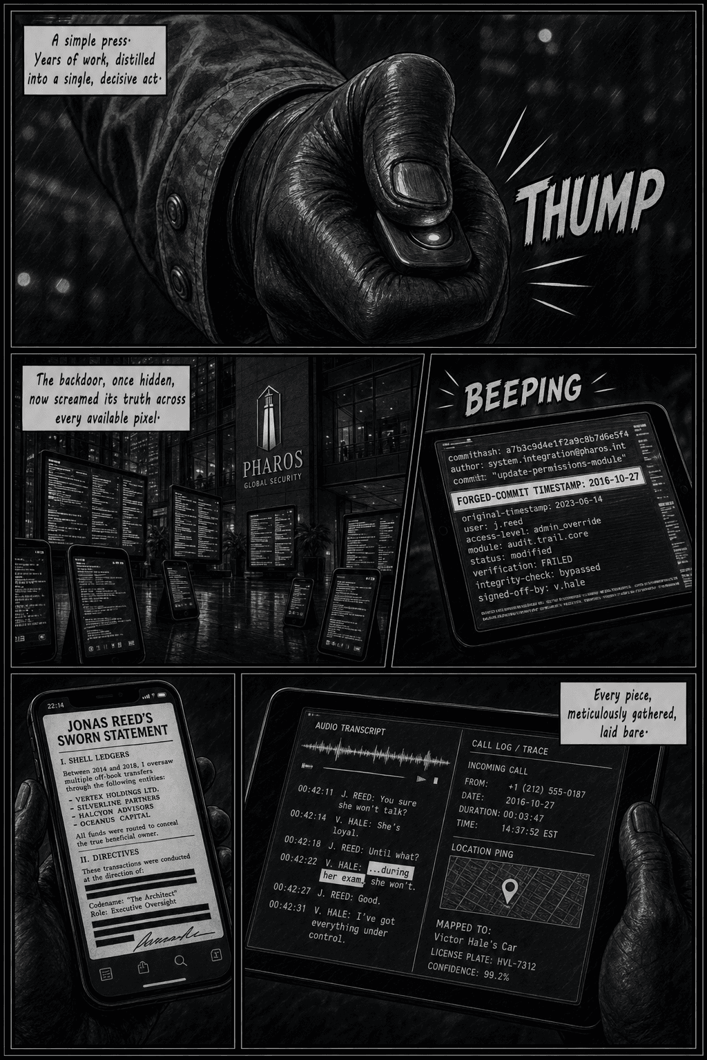 If, page 2 of 9, Noir style