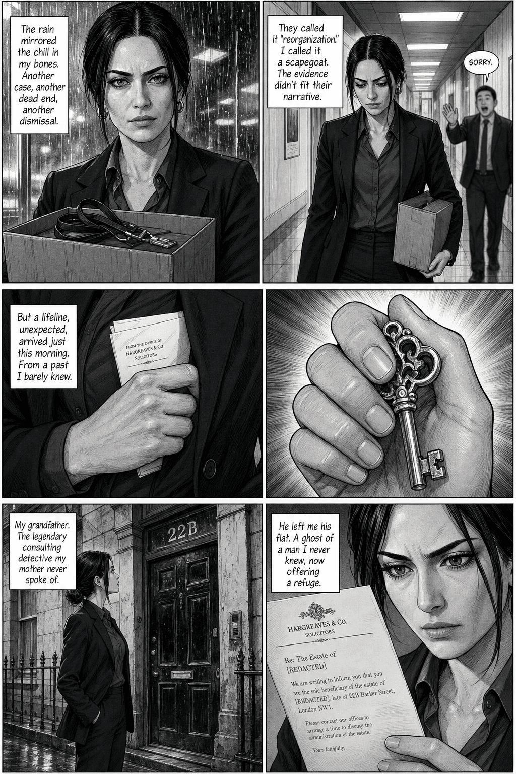 The Wall, page 1 of 9, Manga style
