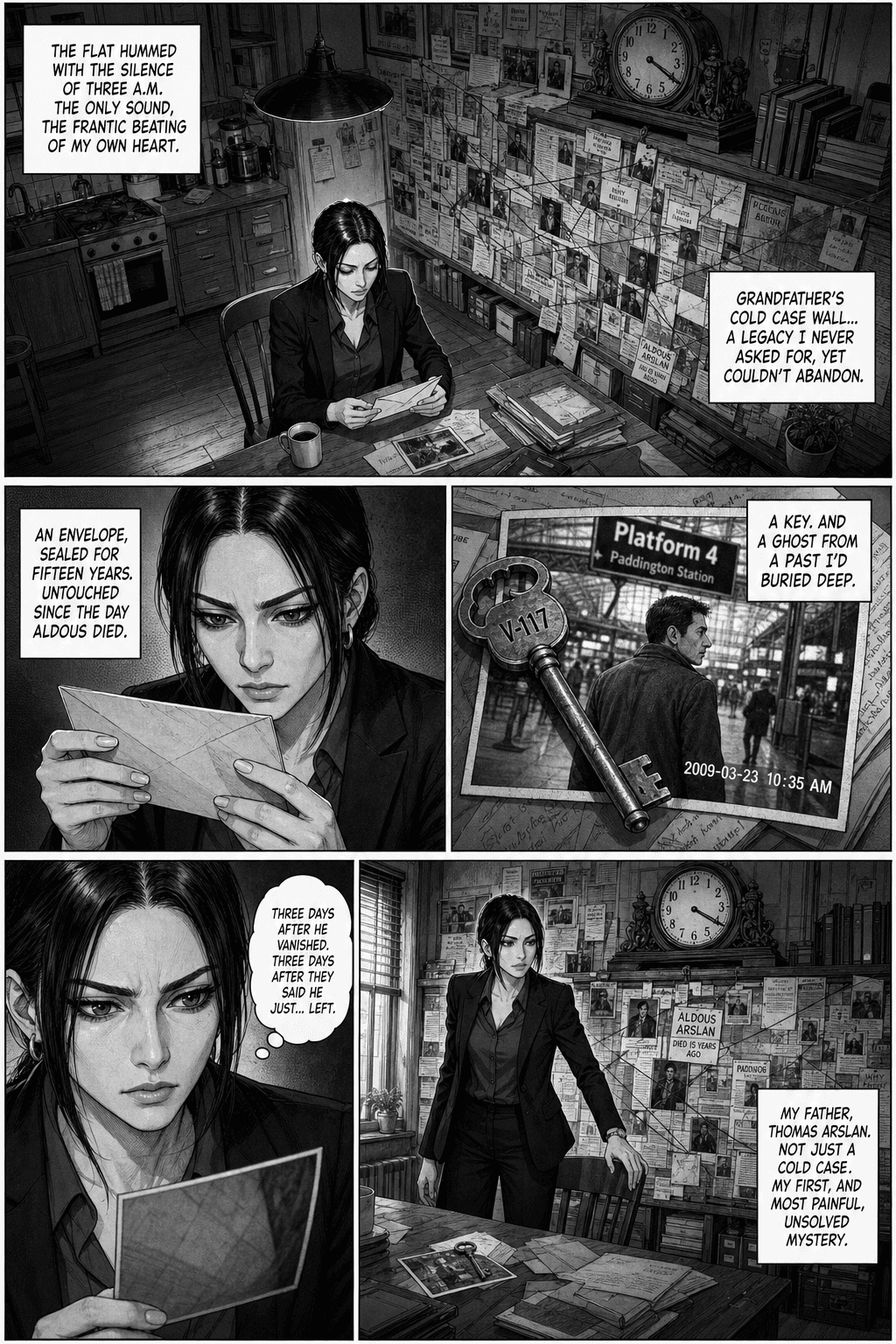 The 4:19, page 1 of 8, Manga style