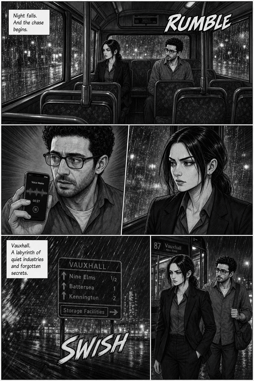 The 4:19, page 7 of 8, Manga style