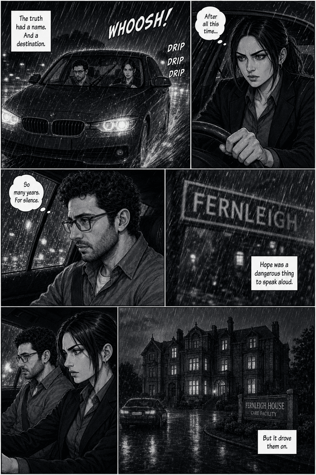 The Red Umbrella, page 7 of 8, Manga style