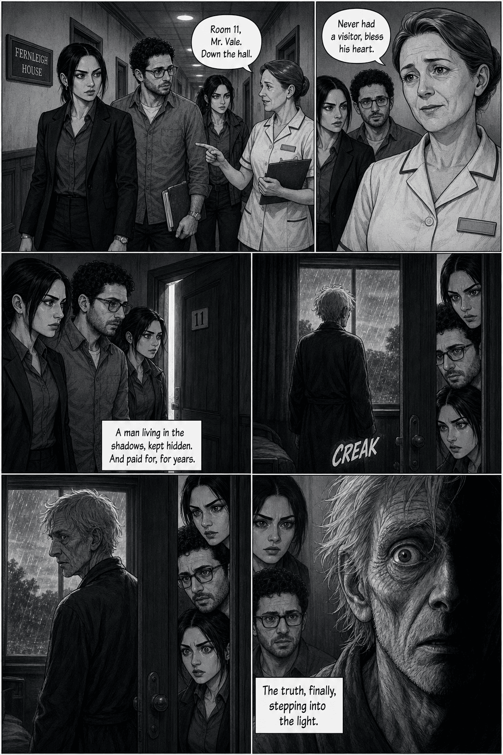 The Red Umbrella, page 8 of 8, Manga style