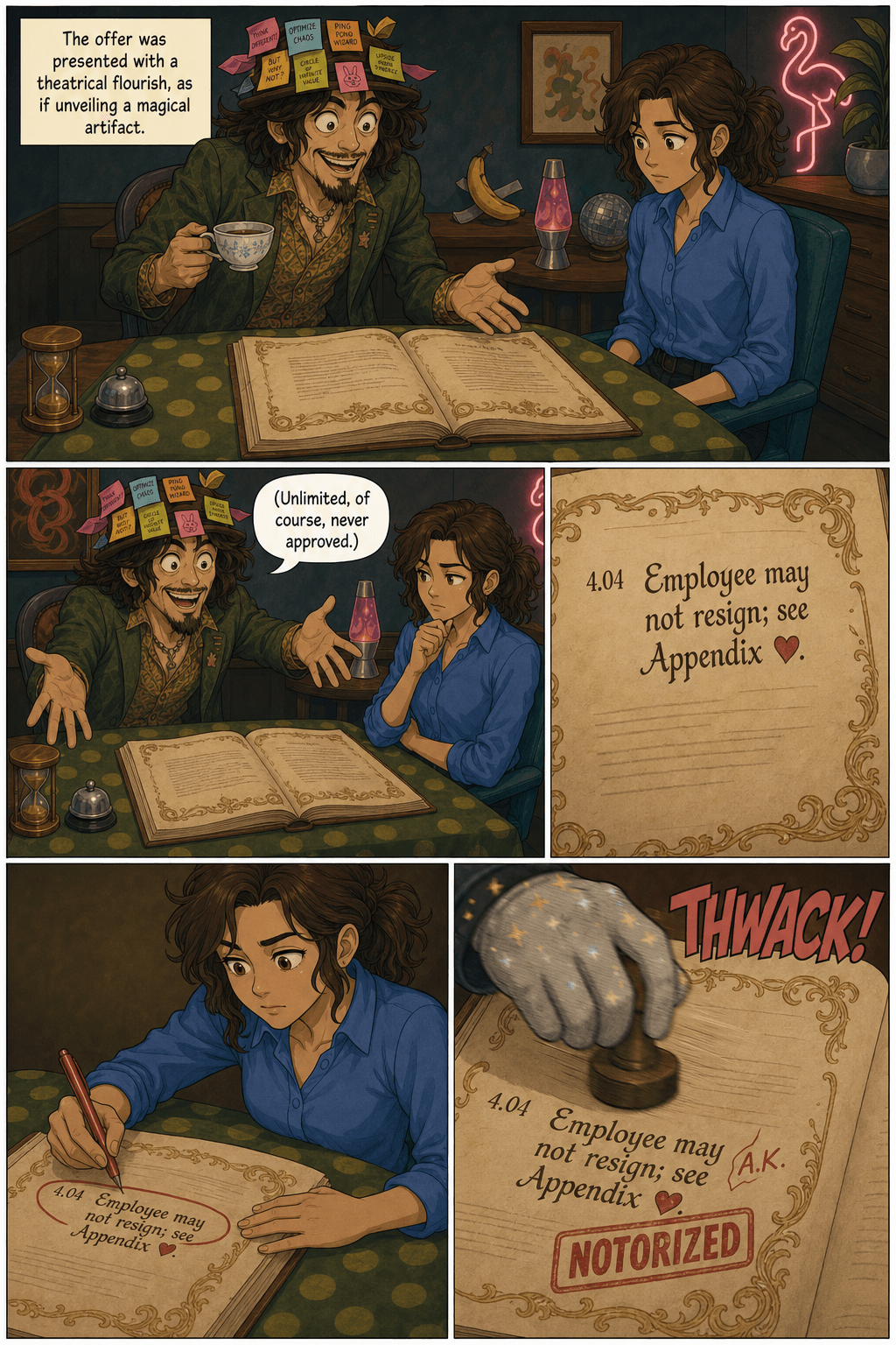 The Rabbit Hole Round, page 5 of 9, Modern Cartoon style