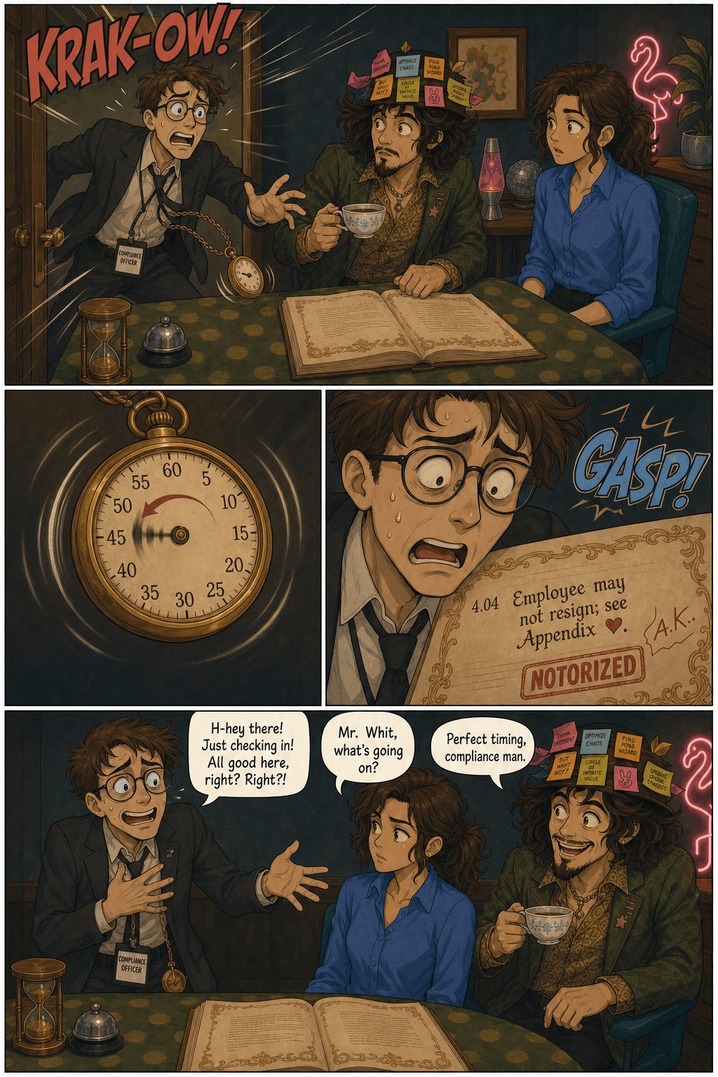 The Rabbit Hole Round, page 6 of 9, Modern Cartoon style