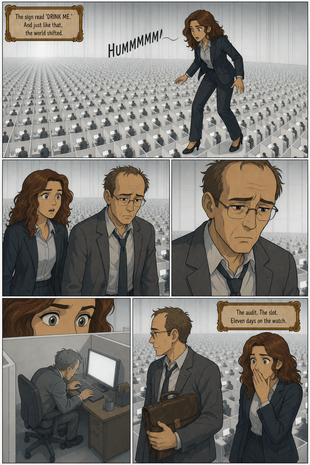 Drink Me, page 1 of 8, Modern Cartoon style