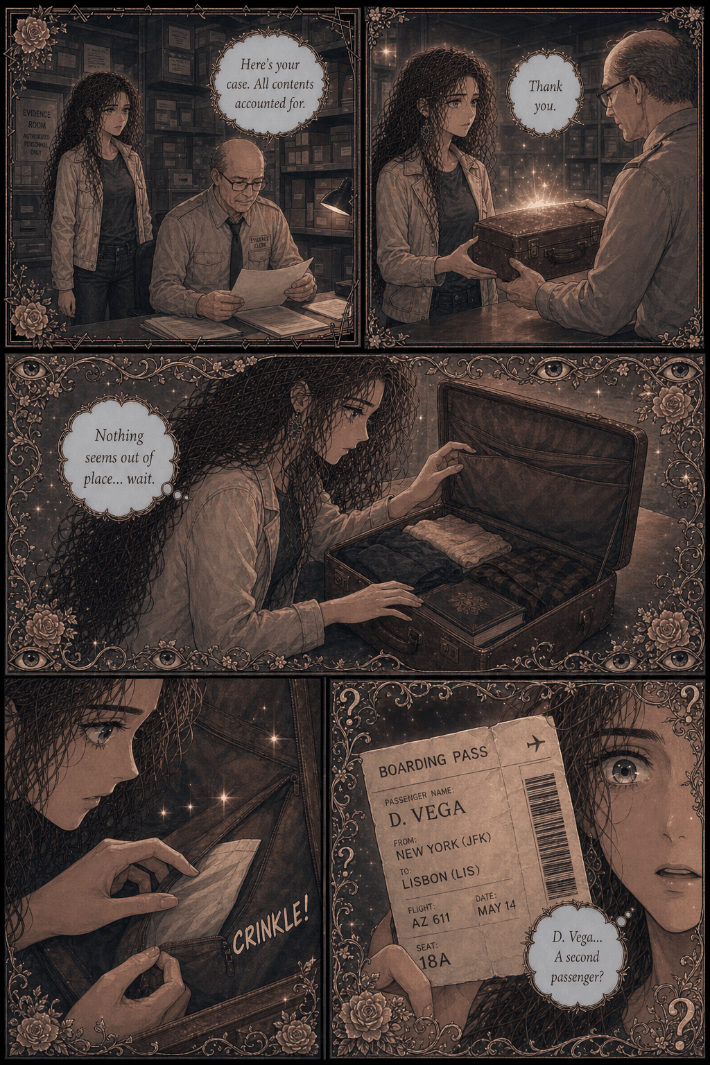 The Second Passenger, page 4 of 8, Love Triangle style