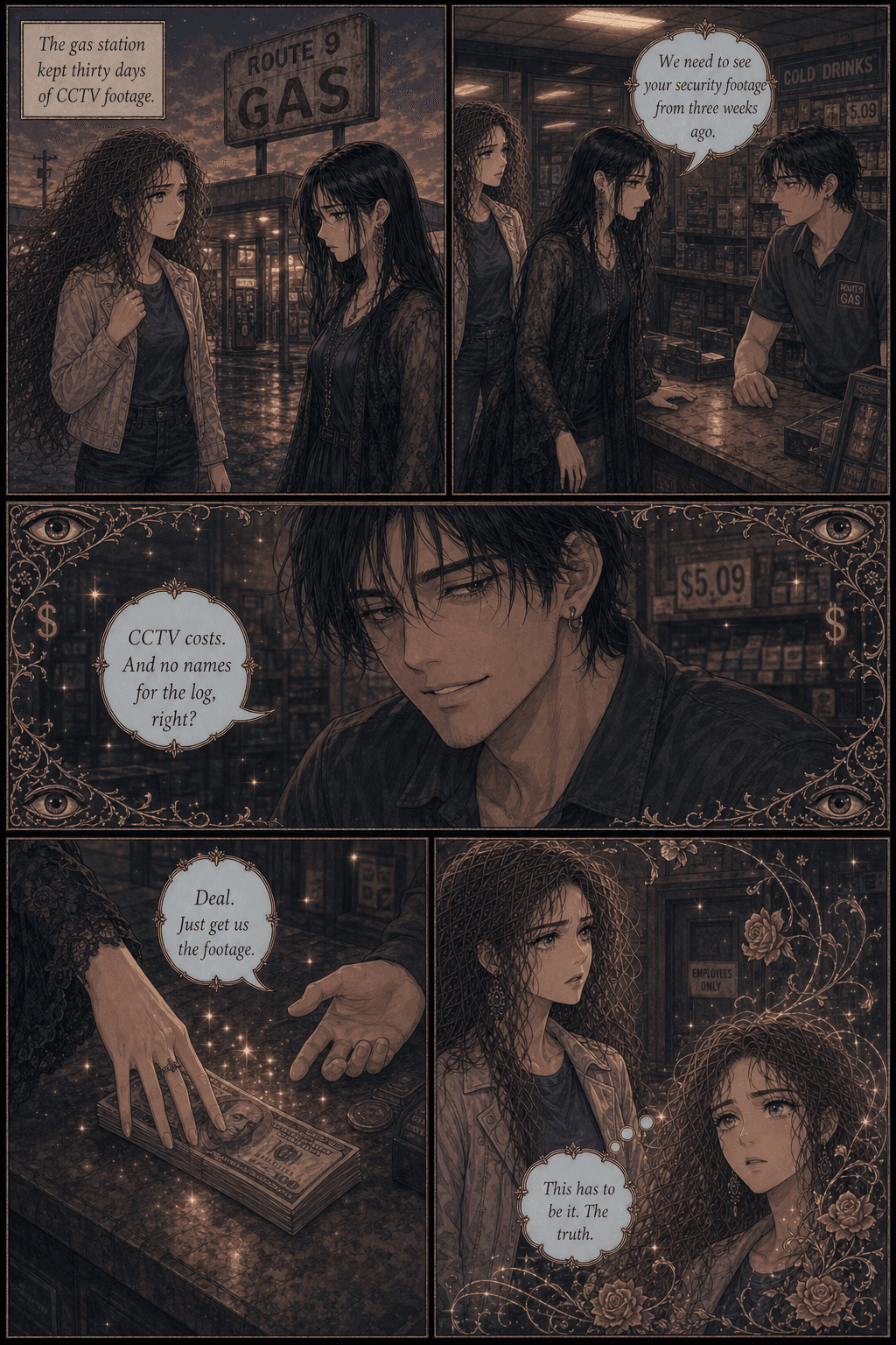 The Second Passenger, page 6 of 8, Love Triangle style