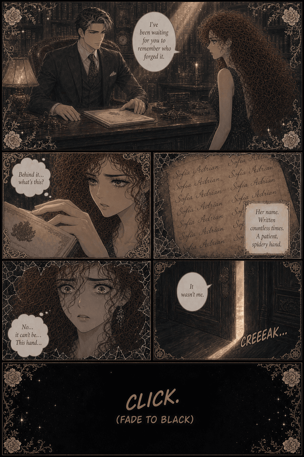 The Forged Bride, page 8 of 8, Love Triangle style