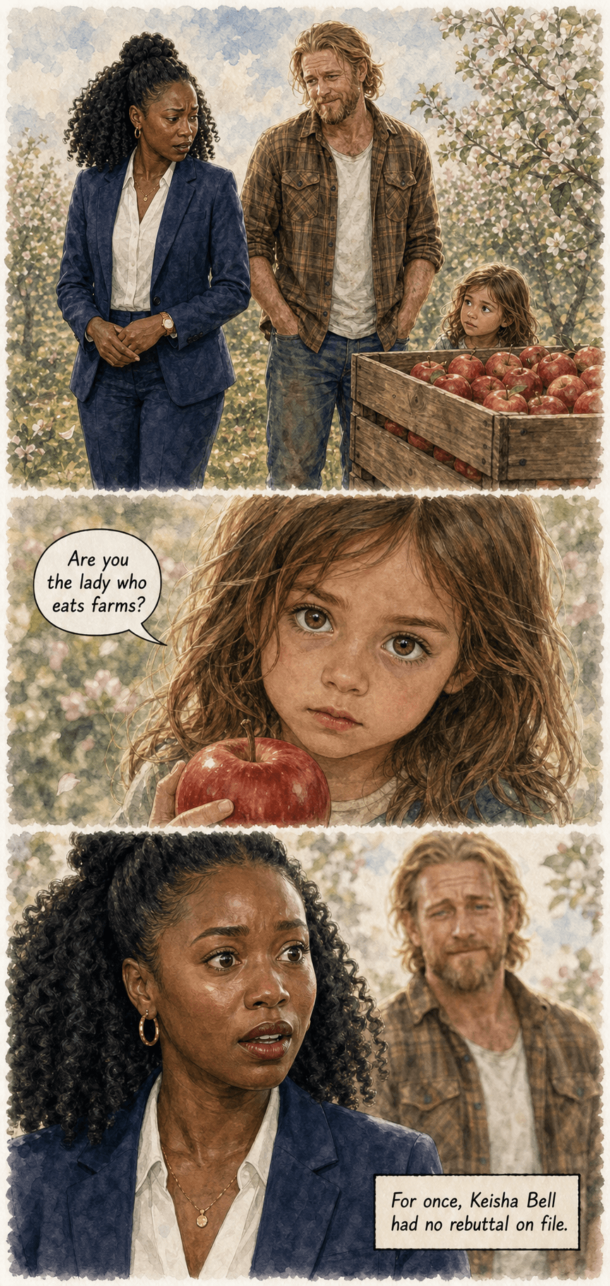 The Holdout, page 4 of 9, Watercolor style