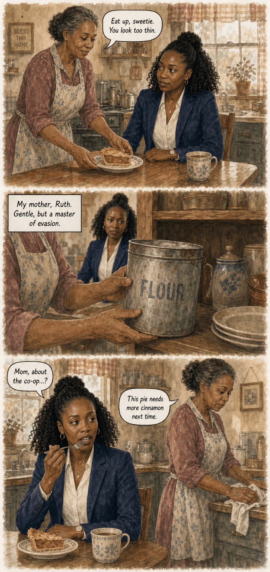 The Holdout, page 6 of 9, Watercolor style