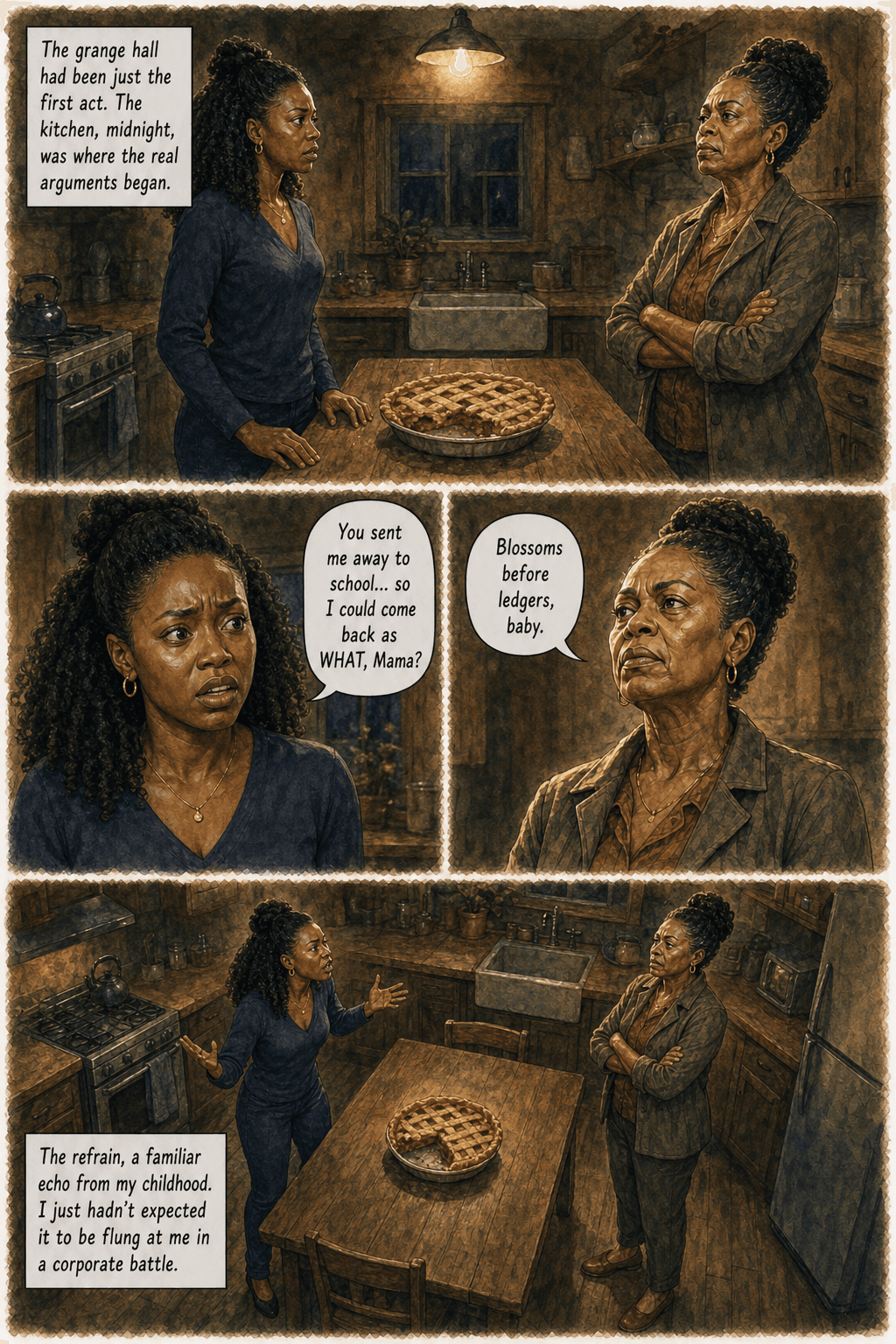 The Blossom, page 2 of 8, Watercolor style