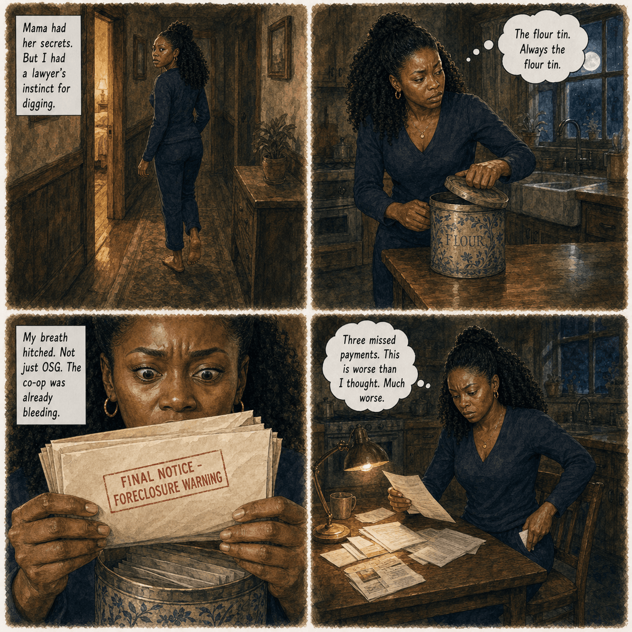 The Blossom, page 3 of 8, Watercolor style