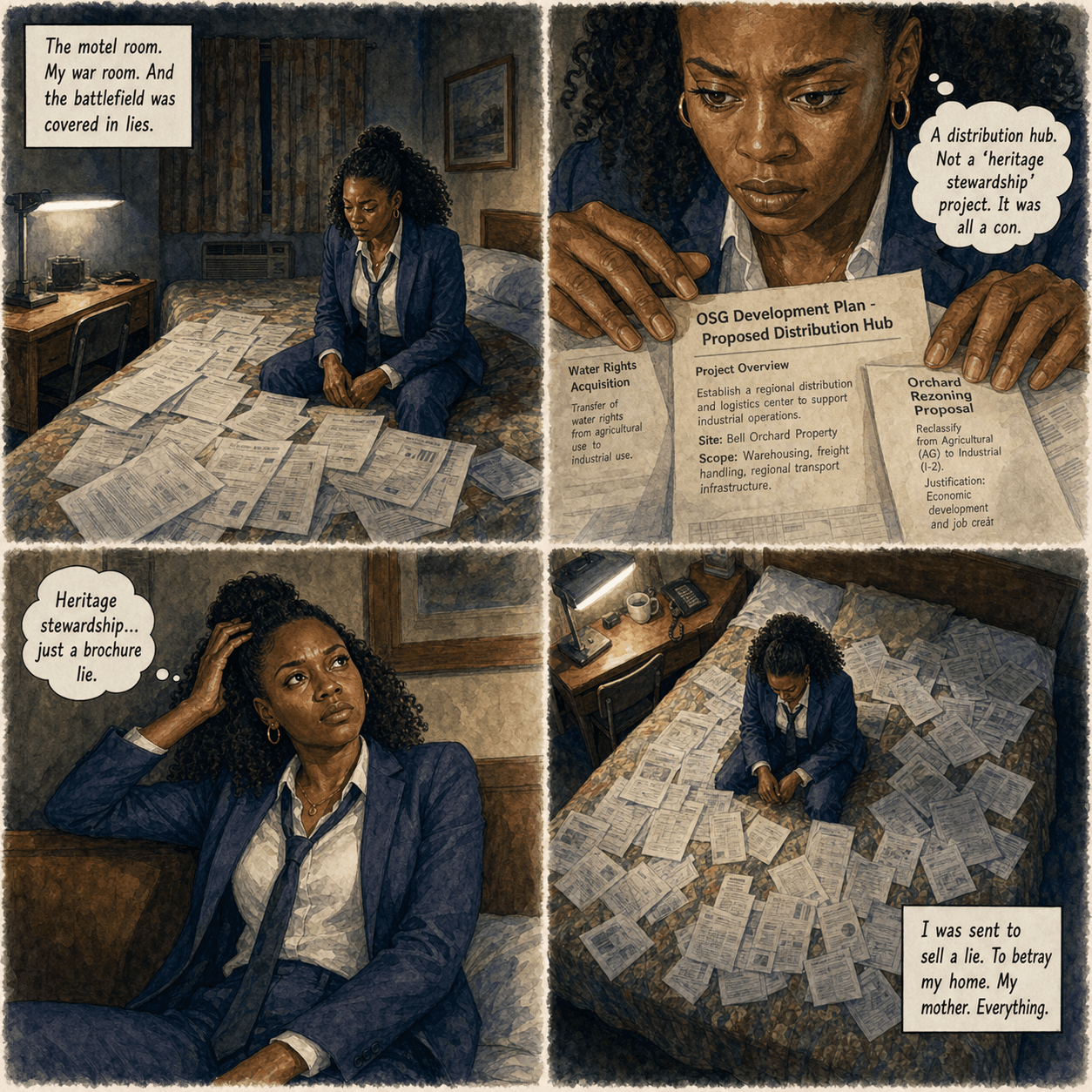 The Blossom, page 7 of 8, Watercolor style