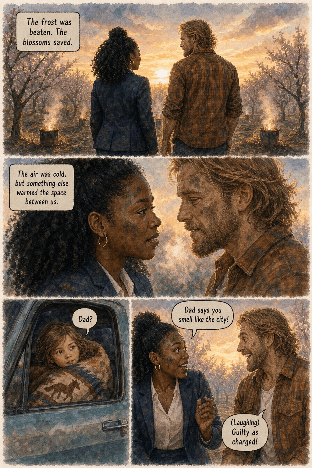 Frost Warning, page 5 of 8, Watercolor style