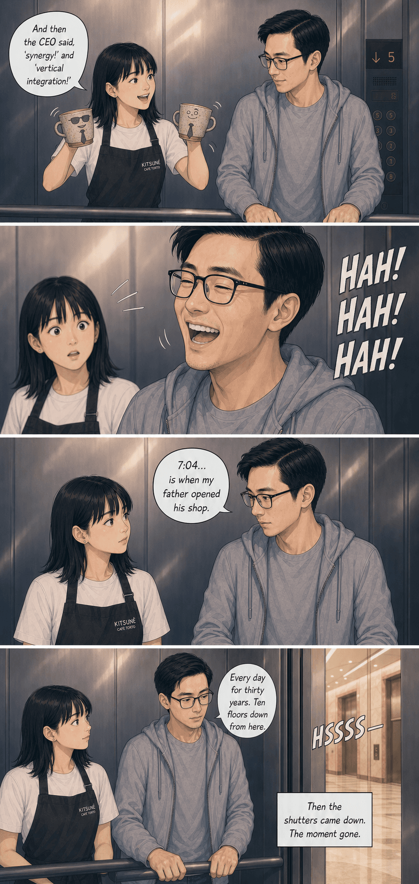 The 7:04 Problem, page 5 of 8, Webtoon style