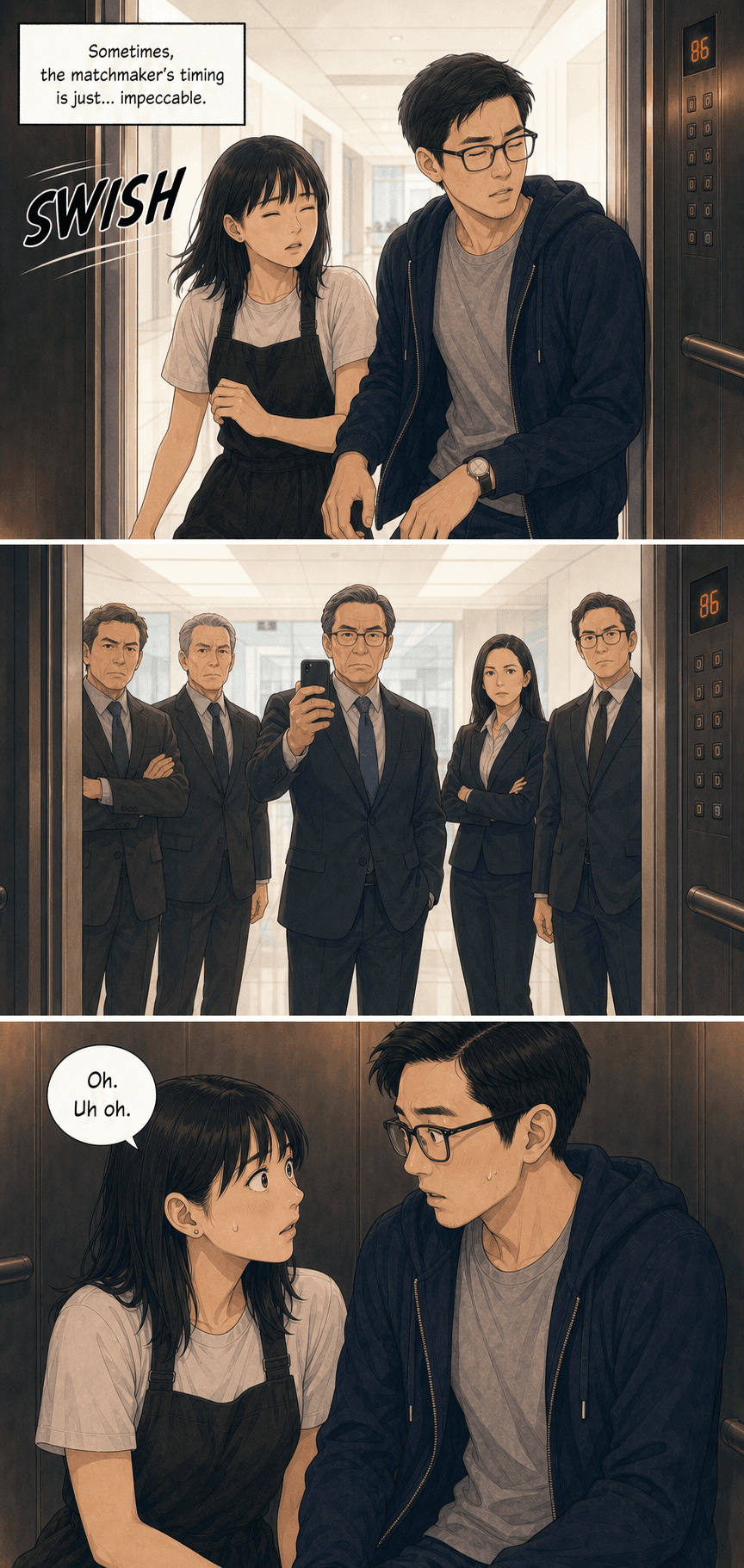 The Matchmaker, page 8 of 8, Webtoon style