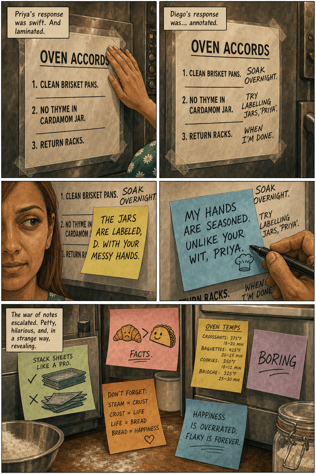 The Oven Accords, page 4 of 9, Slice of Life style