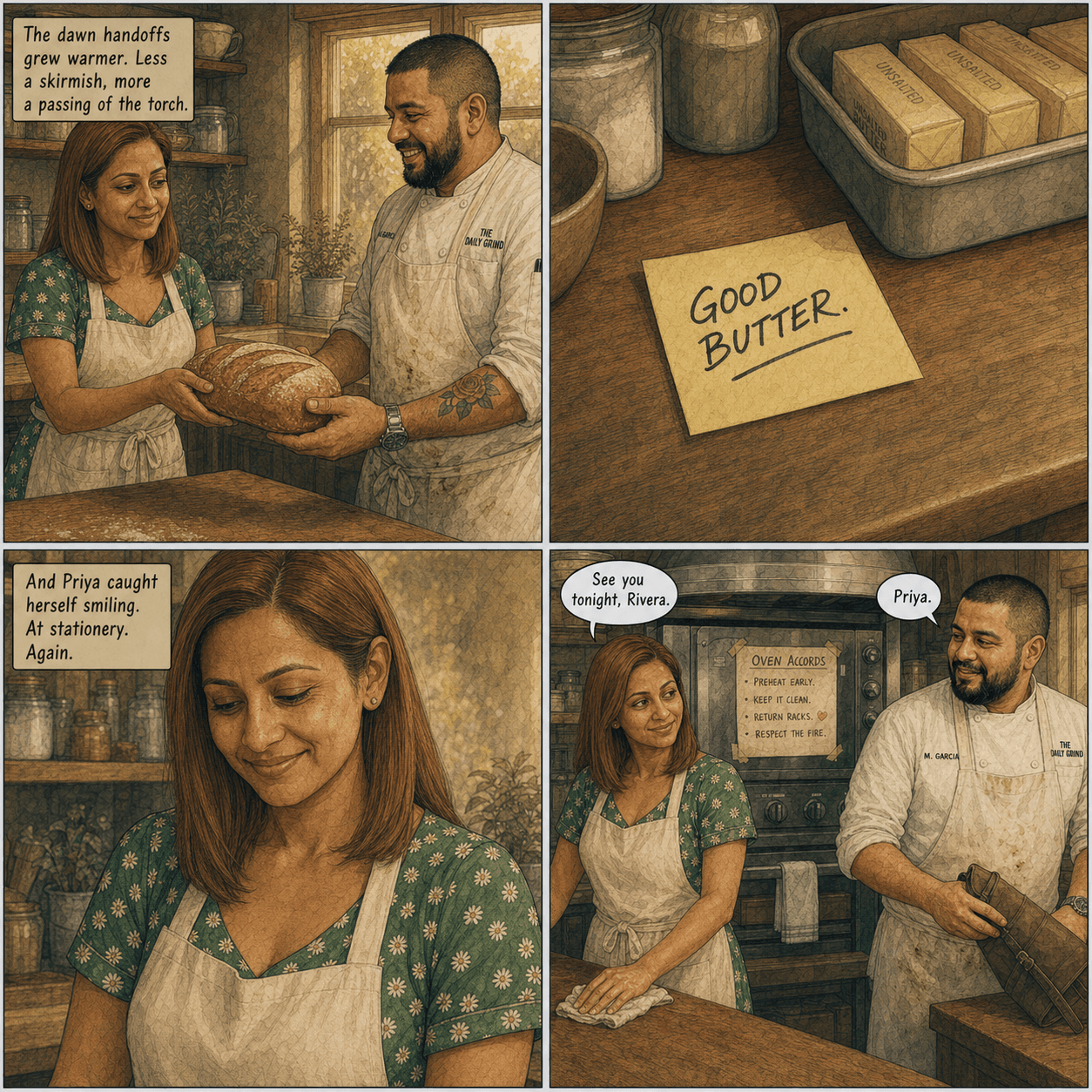 The Oven Accords, page 8 of 9, Slice of Life style