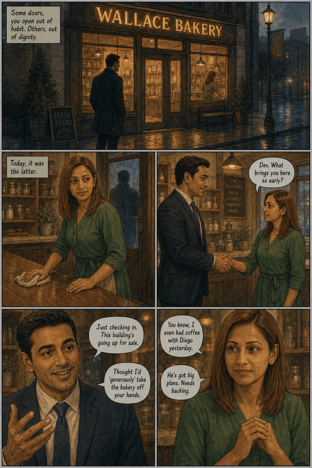 Golden Hour, page 1 of 9, Slice of Life style