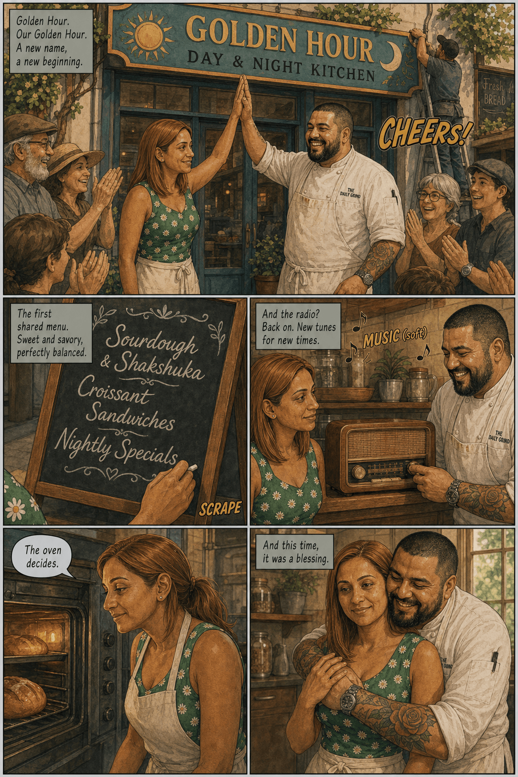 Golden Hour, page 7 of 9, Slice of Life style