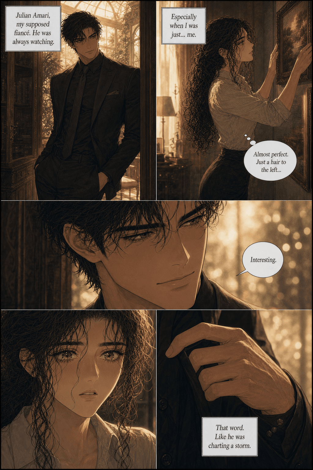 The Wine List, page 3 of 8, Romance Webtoon style