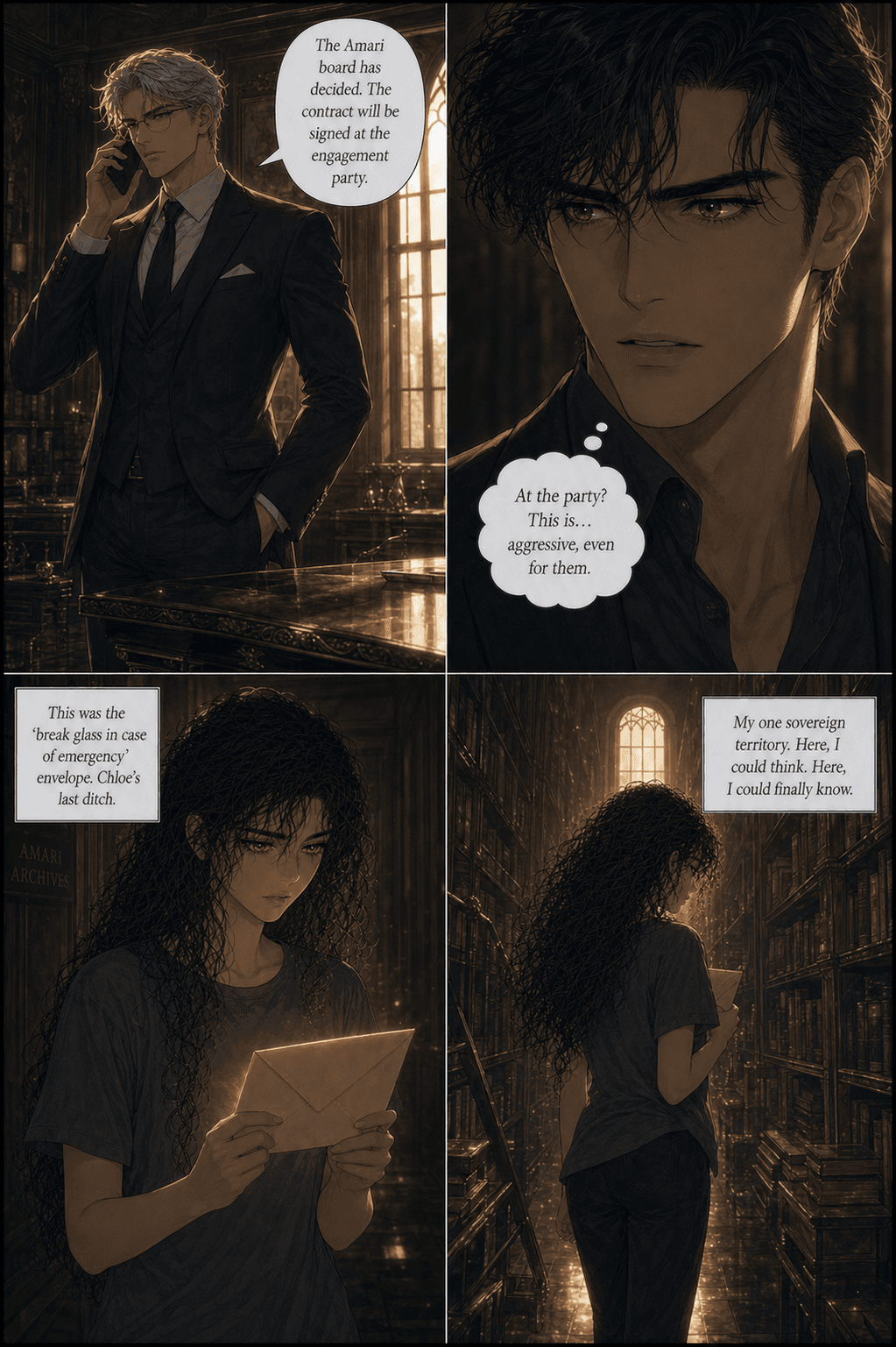 The Wine List, page 6 of 8, Romance Webtoon style
