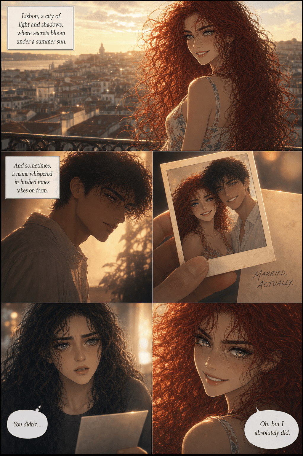 The Brother, page 1 of 8, Romance Webtoon style