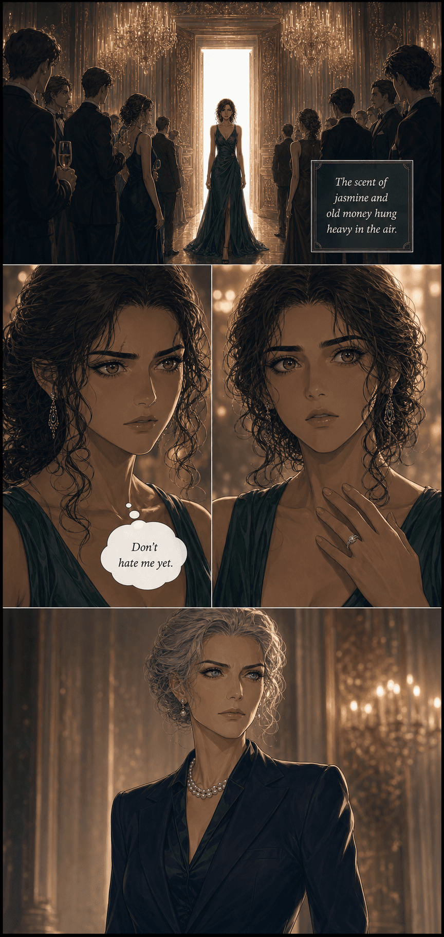The Return, page 1 of 8, Romance Webtoon style