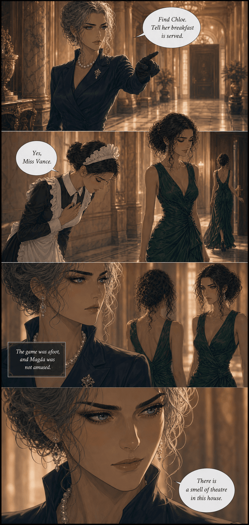 The Return, page 3 of 8, Romance Webtoon style