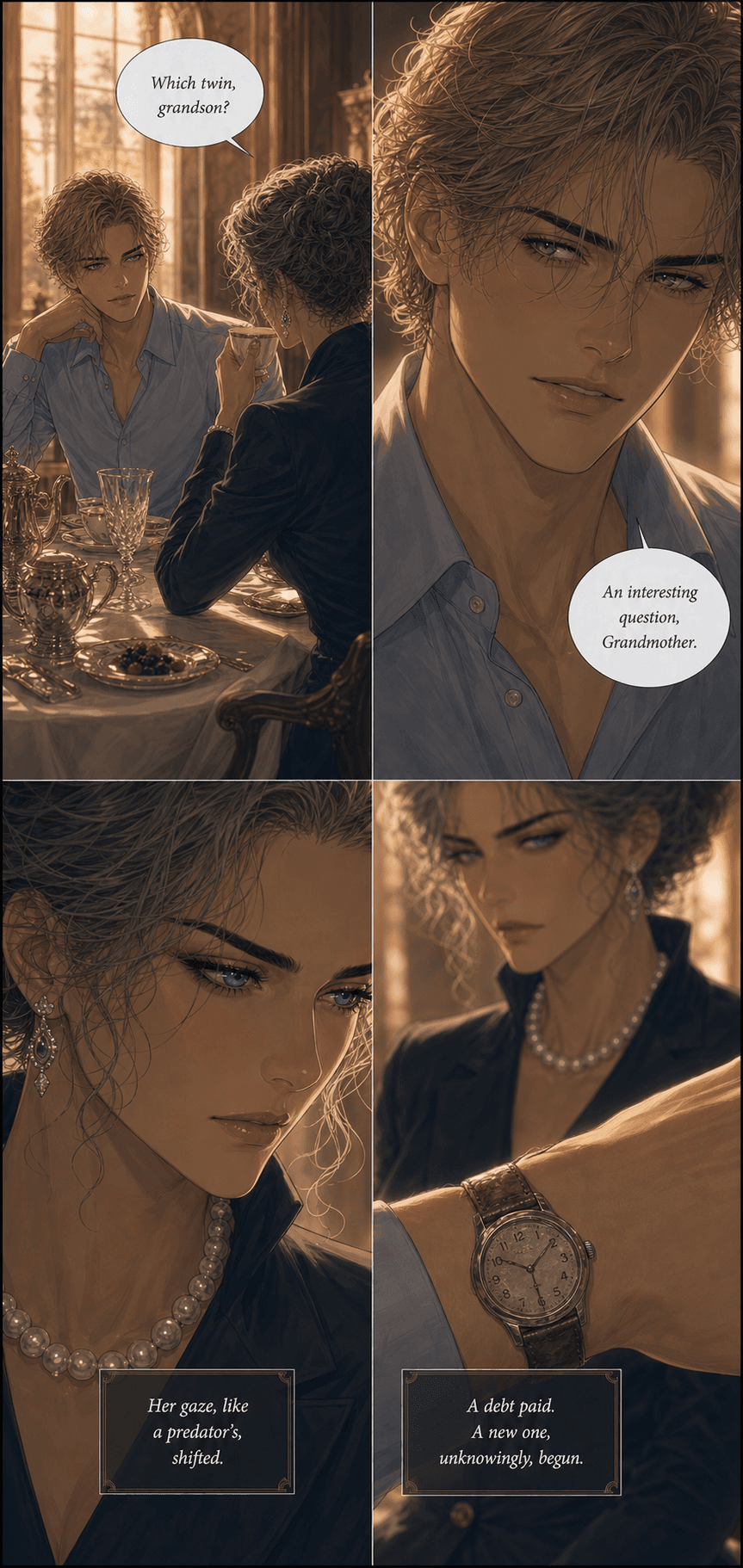 The Return, page 4 of 8, Romance Webtoon style
