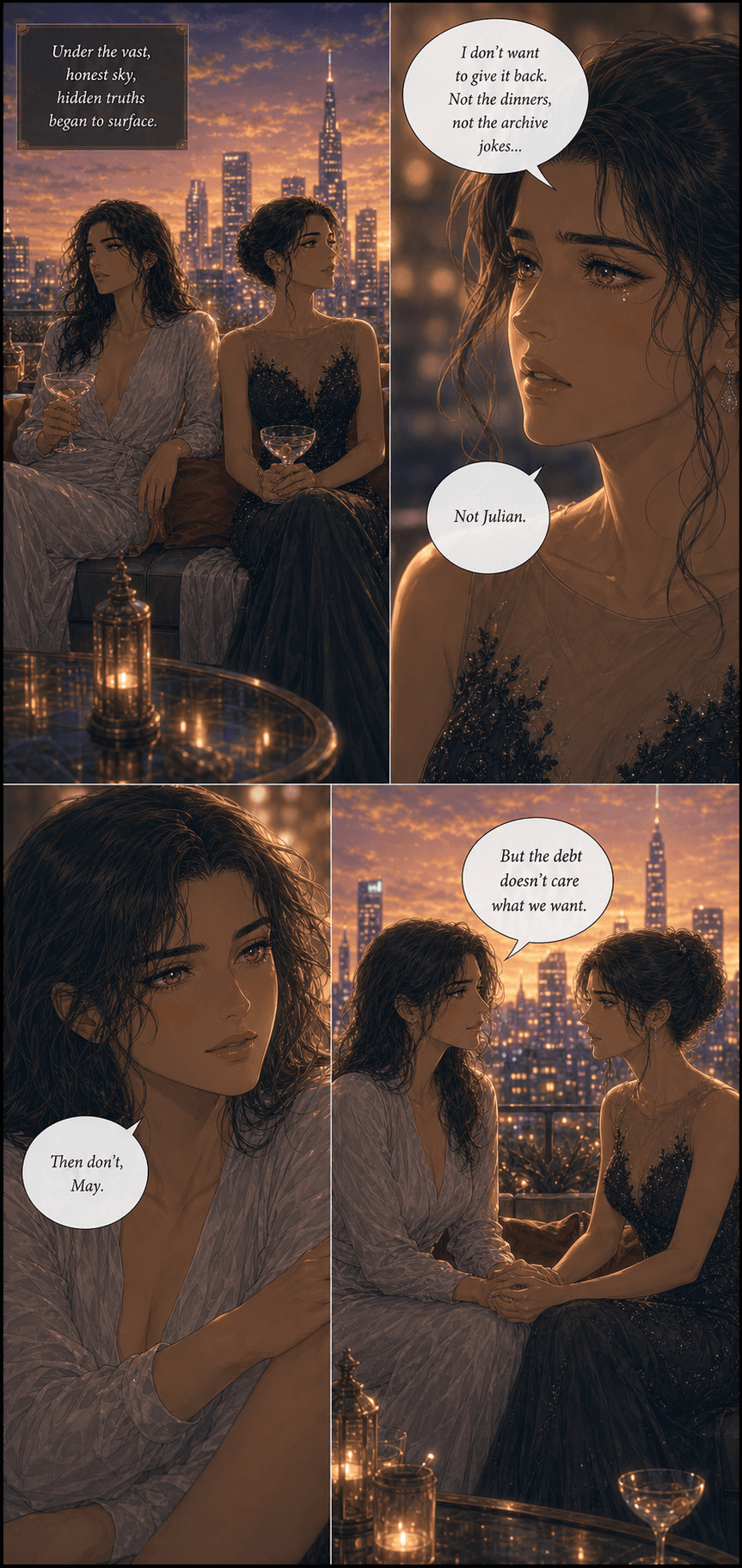 The Return, page 6 of 8, Romance Webtoon style