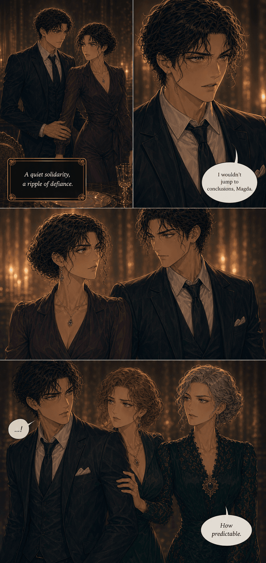 Sunday Dinner, page 4 of 9, Romance Webtoon style