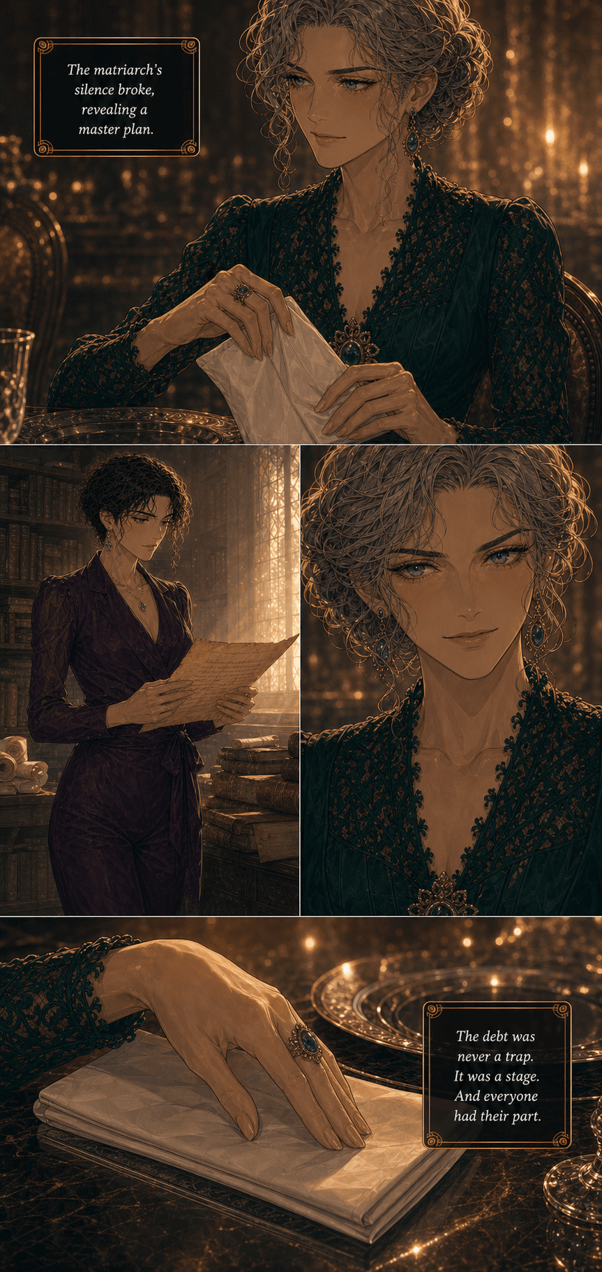 Sunday Dinner, page 5 of 9, Romance Webtoon style
