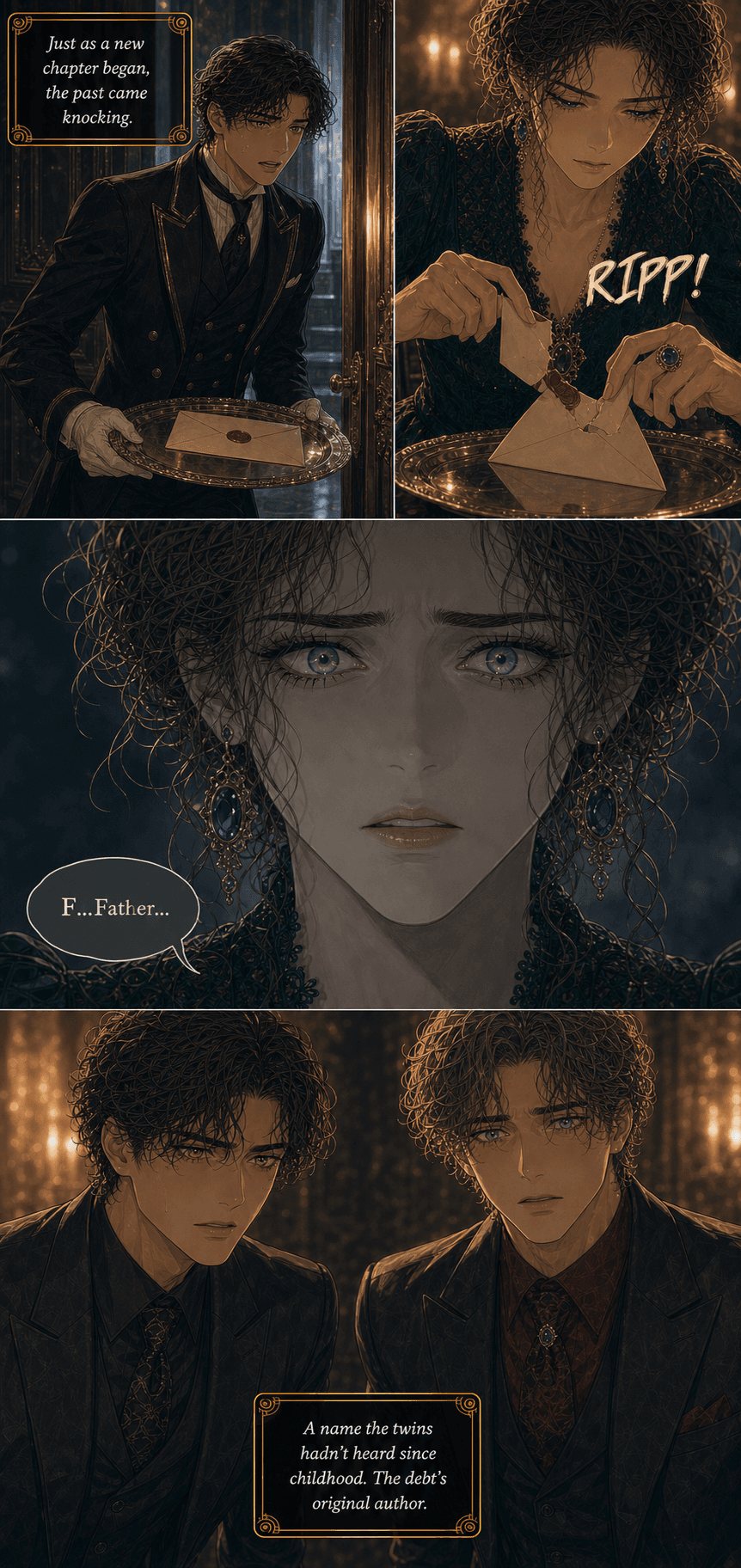 Sunday Dinner, page 8 of 9, Romance Webtoon style