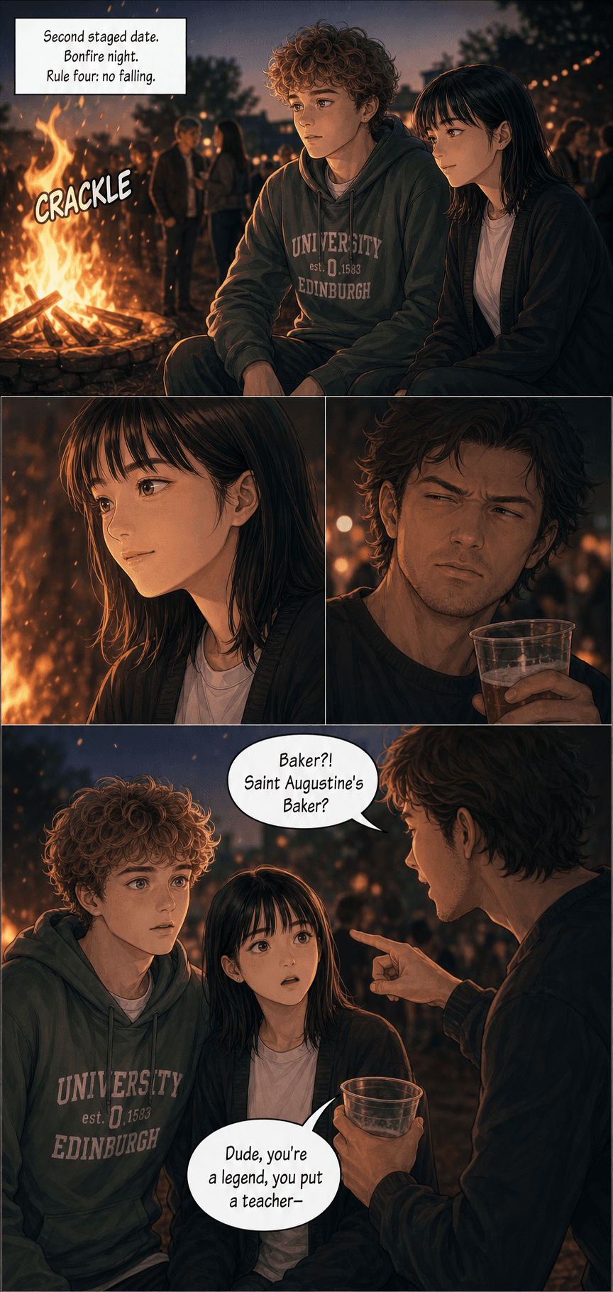 Rule Three, page 1 of 8, Romance Webtoon style