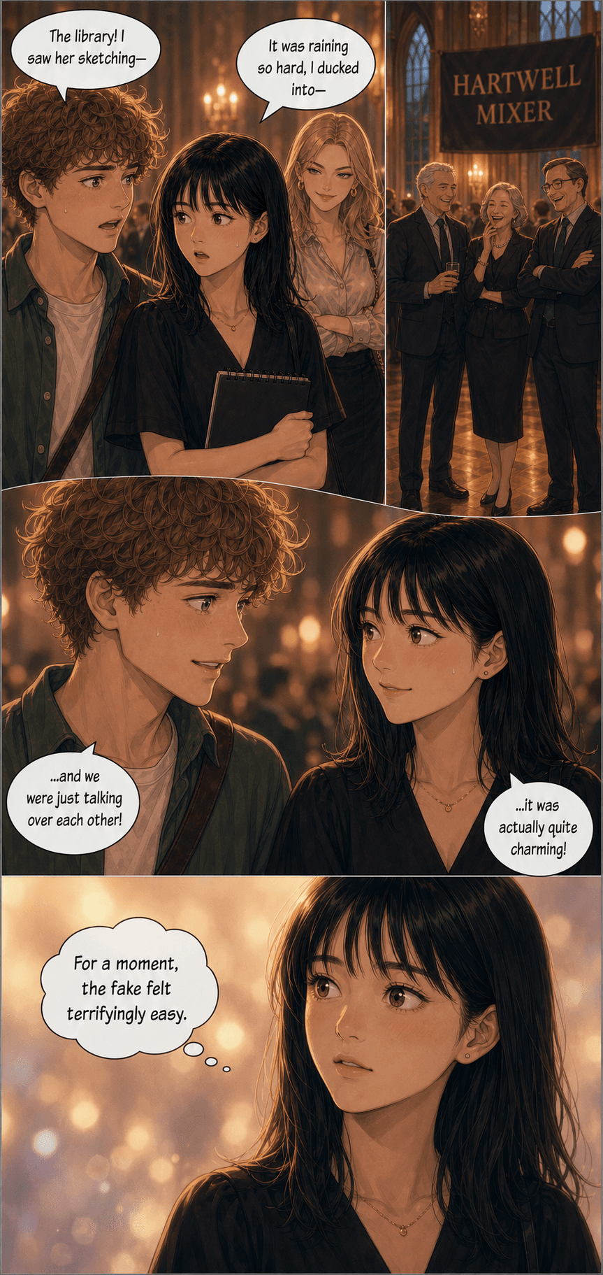 Rule Three, page 5 of 8, Romance Webtoon style