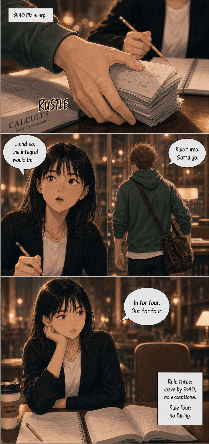 Rule Three, page 6 of 8, Romance Webtoon style