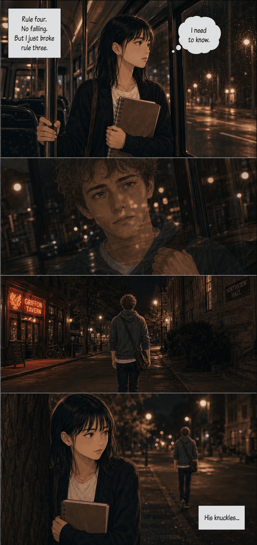 Rule Three, page 7 of 8, Romance Webtoon style