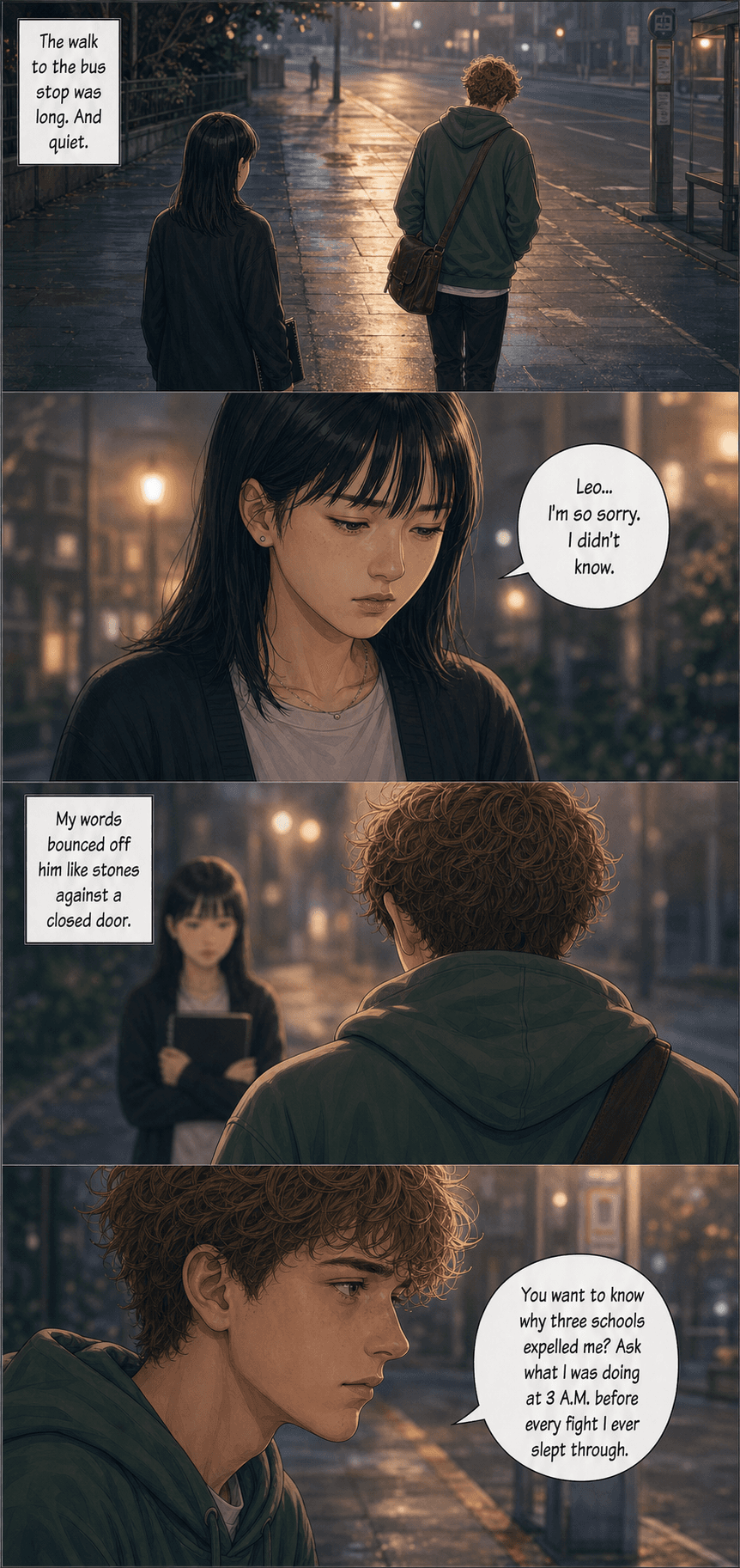 St. Monica's, page 2 of 8, Romance Webtoon style