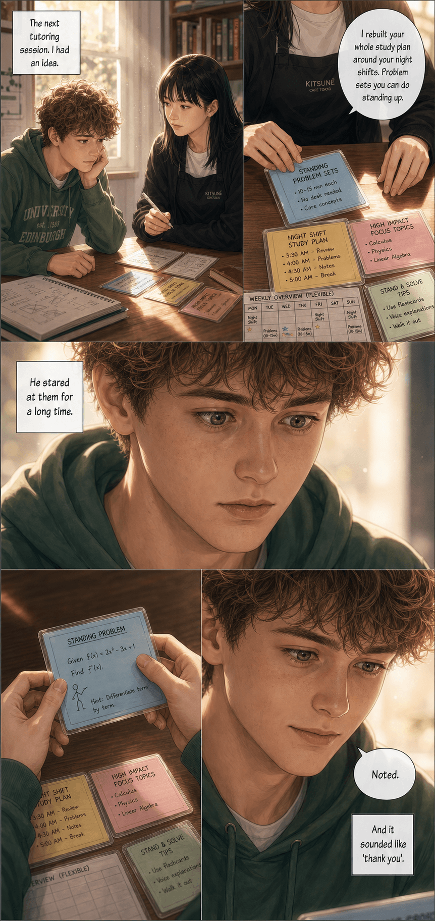St. Monica's, page 3 of 8, Romance Webtoon style