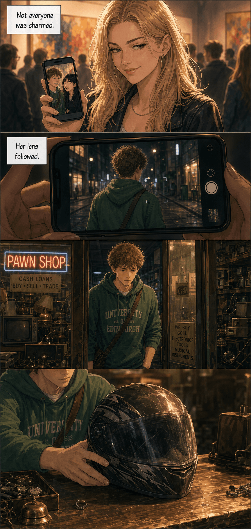 St. Monica's, page 5 of 8, Romance Webtoon style