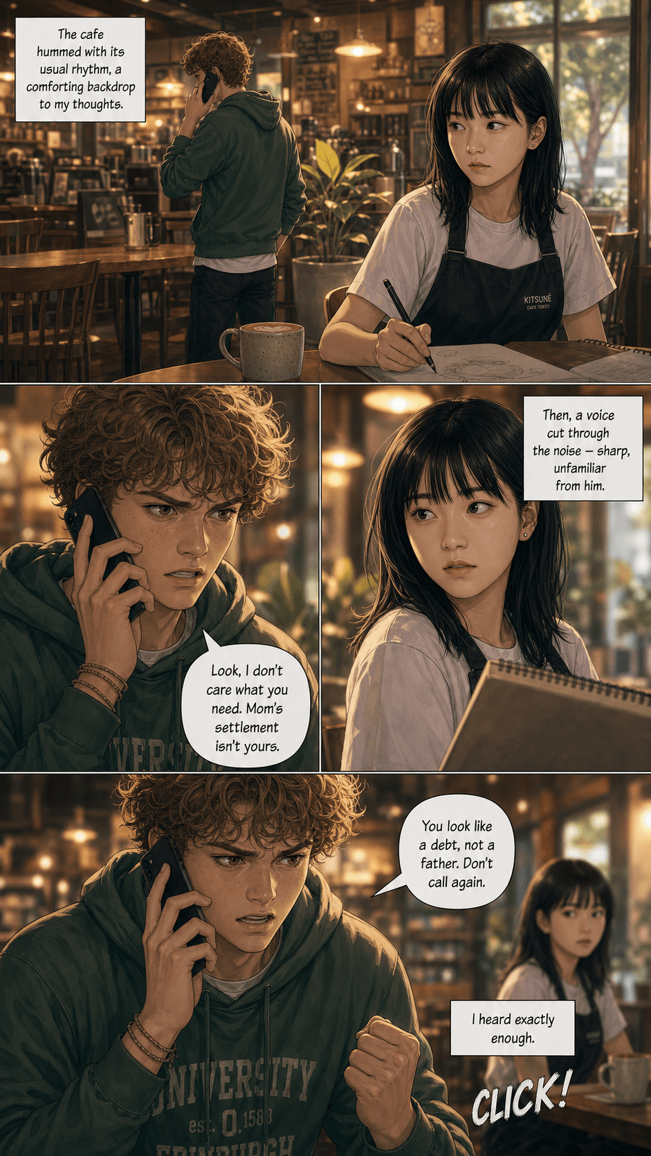 Rule Four, page 1 of 8, Romance Webtoon style