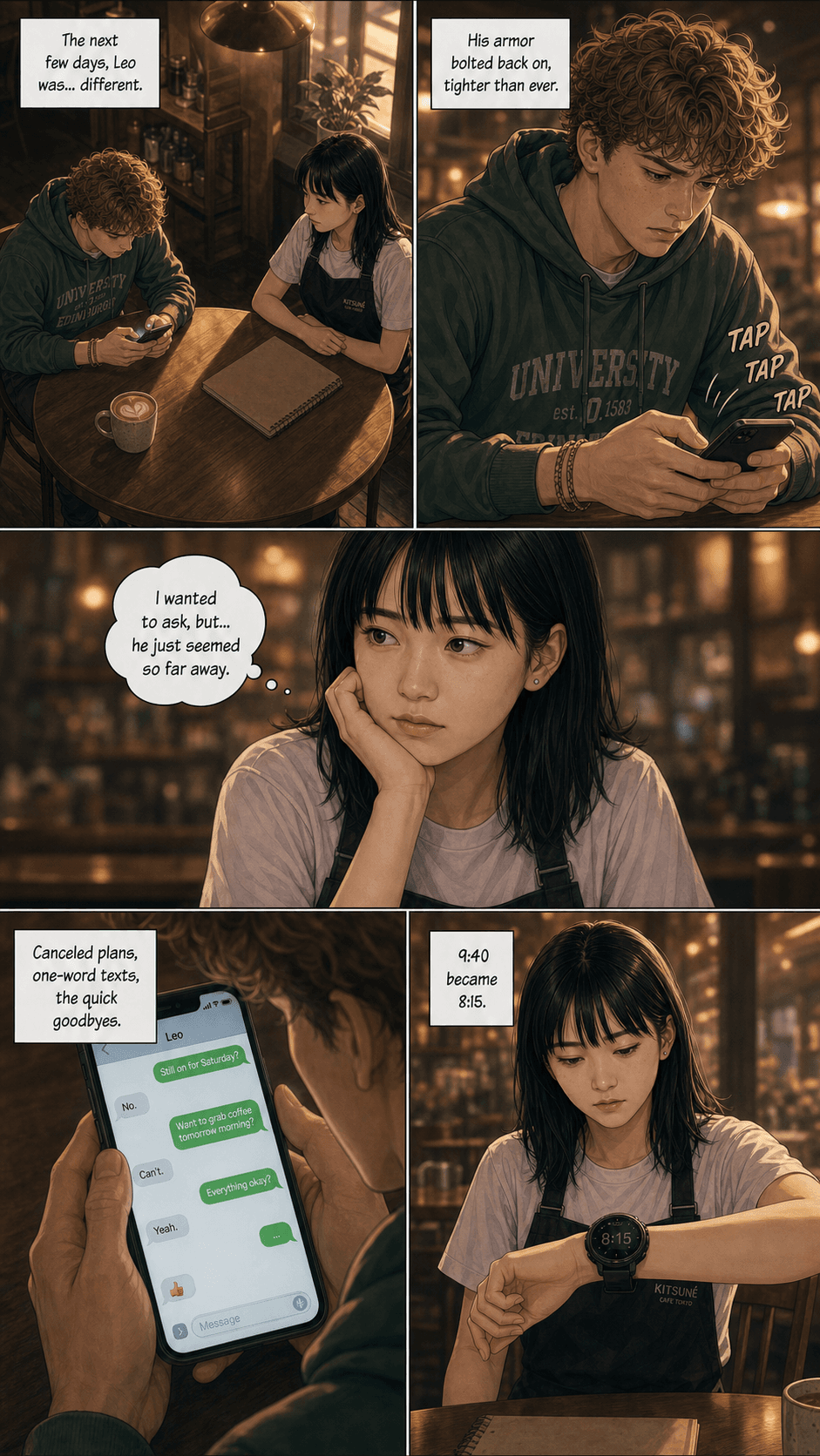 Rule Four, page 2 of 8, Romance Webtoon style