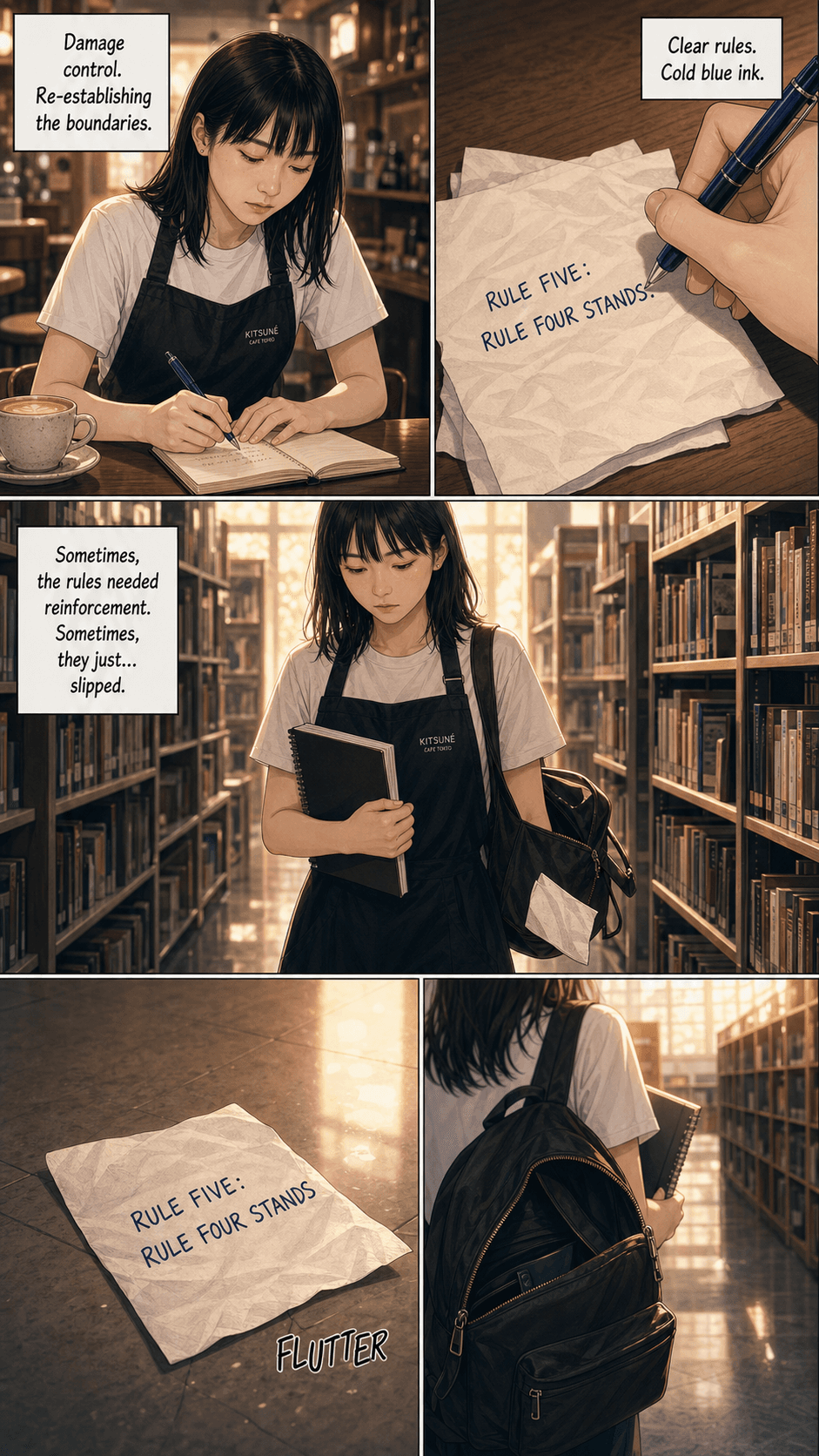 Rule Four, page 6 of 8, Romance Webtoon style
